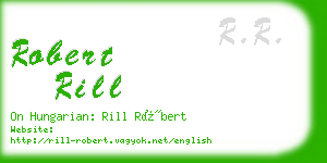 robert rill business card